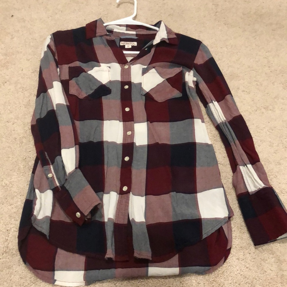 Woman’s Merona plaid button down